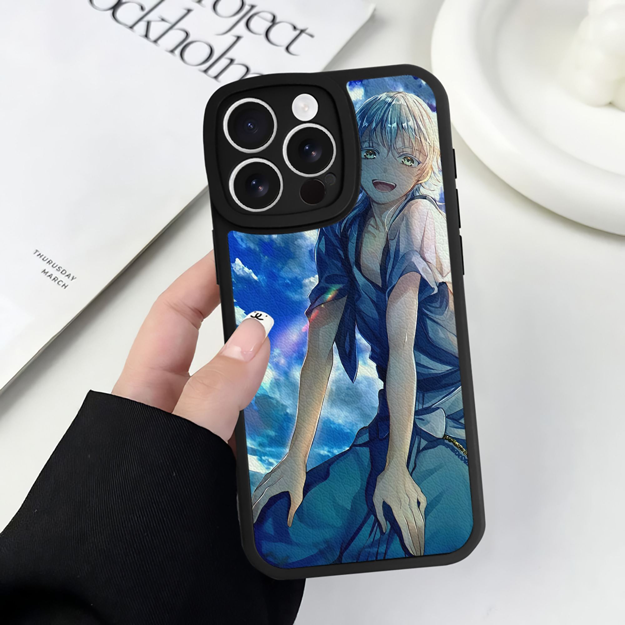 （画像用） 刀剣乱舞 Touken Ranbu 【iPhone 16シリーズ対応】シリコンスマホケース（レザー調） 材質：シリコン